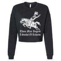 Thou May Ingest A Satchel Of Richards Cropped Pullover Crew