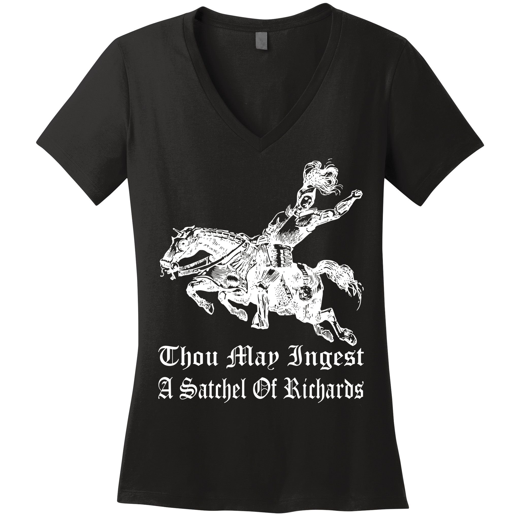 Thou May Ingest A Satchel Of Richards Women's V-Neck T-Shirt