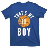 Thats My Jersey Number #10 Vintage Basketball Mom Dad Gift T-Shirt