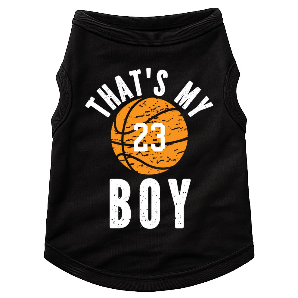 That's My Jersey Number #23 Vintage Basketball Mom Dad Gift Doggie Tank