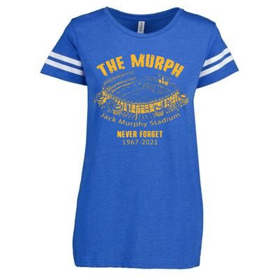 The Murph Jack Murphy Stadium San Diego Baseball Enza Ladies Jersey Football T-Shirt