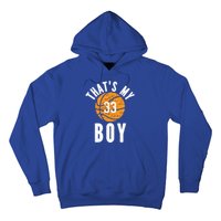 ThatS My Jersey Number #33 Vintage Basketball Mom Dad Gift Hoodie