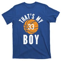 ThatS My Jersey Number #33 Vintage Basketball Mom Dad Gift T-Shirt