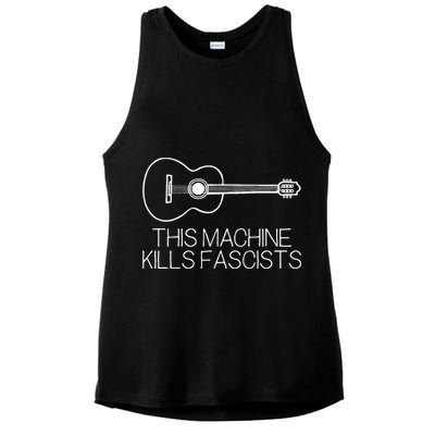 This Machine Kills Fascists Ladies PosiCharge Tri-Blend Wicking Tank