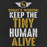 Today’s Mission Keep The Tiny Human Alive Proud New Father Microfiber Hand Towel