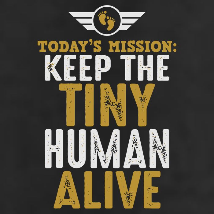 Today’s Mission Keep The Tiny Human Alive Proud New Father Microfiber Hand Towel
