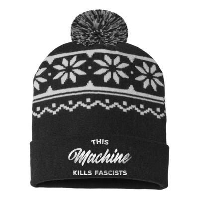 This Machine Kills Fascists USA-Made Snowflake Beanie