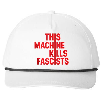 This Machine Kills Fascists Snapback Five-Panel Rope Hat