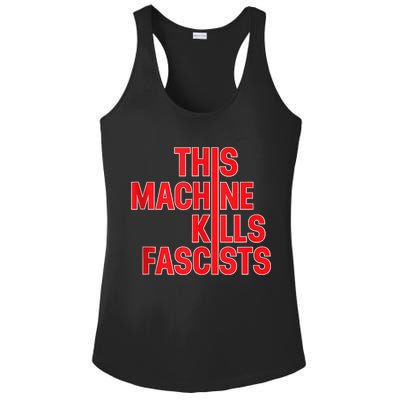 This Machine Kills Fascists Ladies PosiCharge Competitor Racerback Tank