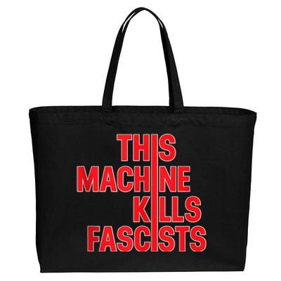 This Machine Kills Fascists Cotton Canvas Jumbo Tote