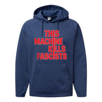 This Machine Kills Fascists Performance Fleece Hoodie