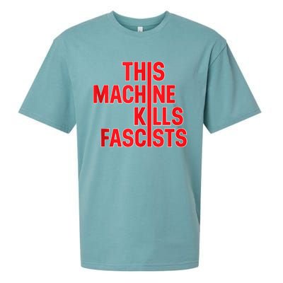 This Machine Kills Fascists Sueded Cloud Jersey T-Shirt