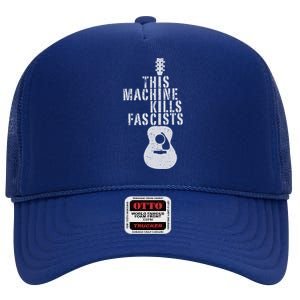 This Machine Kills Fascists High Crown Mesh Back Trucker Hat