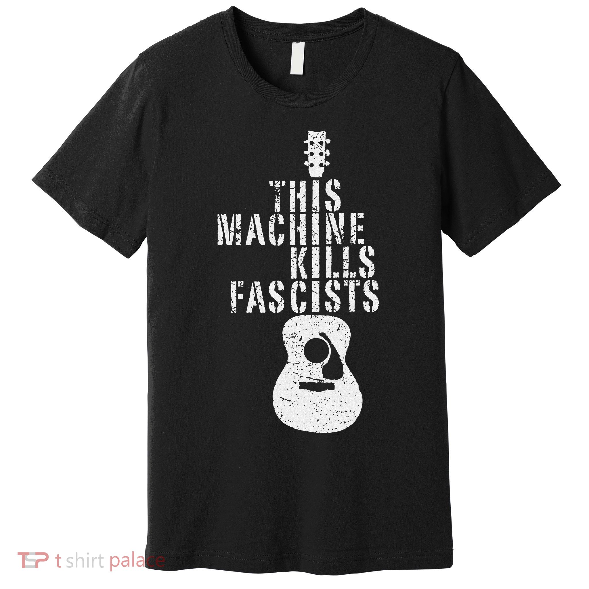 This Machines Kills Fascists Funny Guitar Music Lover Premium T-Shirt