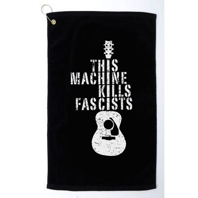 This Machines Kills Fascists Funny Guitar Music Lover Golf Towel