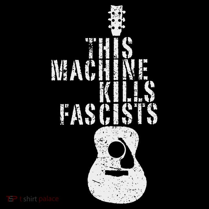 This Machines Kills Fascists Funny Guitar Music Lover Womens T-Shirt
