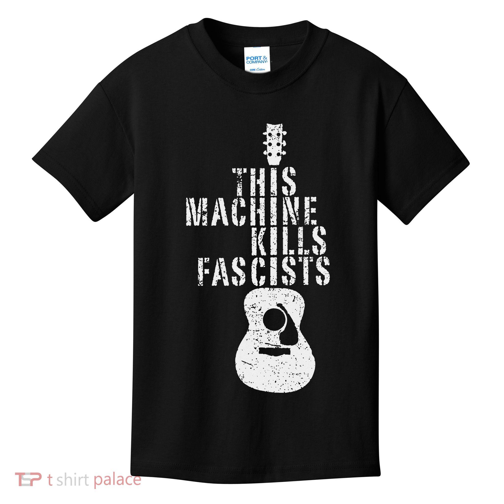 This Machines Kills Fascists Funny Guitar Music Lover Kids T-Shirt