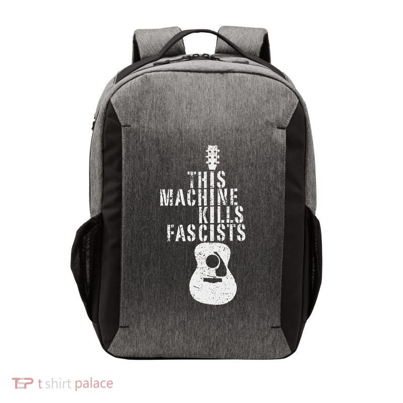 This Machines Kills Fascists Funny Guitar Music Lover Vector Backpack