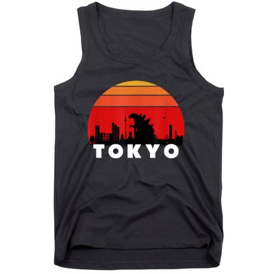 Tokyo Monster Kaiju Attacking Japan Tank Top