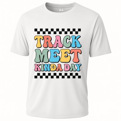 Track Meet Kinda Day Track And Field Mom Runner For Girl Performance Shirt