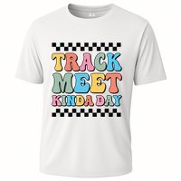 Track Meet Kinda Day Track And Field Mom Runner For Girl Cooling Performance Crew T-Shirt