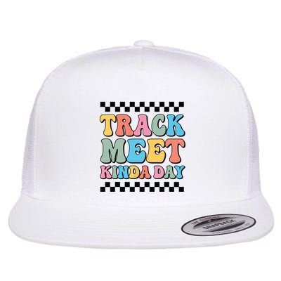 Track Meet Kinda Day Track And Field Mom Runner For Girl Flatbill Hat