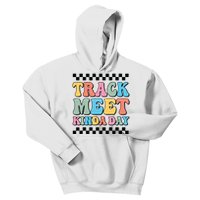 Track Meet Kinda Day Track And Field Mom Runner For Girl Kids Hoodie