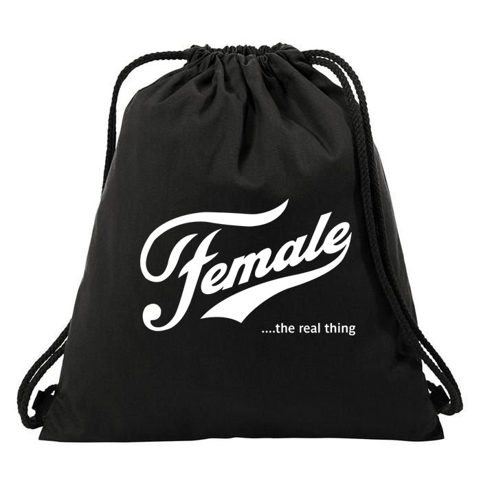 The Megyn Kelly Show Female The Real Thing Drawstring Bag