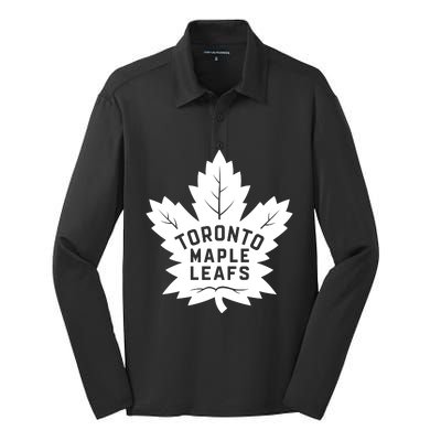 T.O.R.O.N.T.O M.A.P.L.E Leafs Silk Touch Performance Long Sleeve Polo