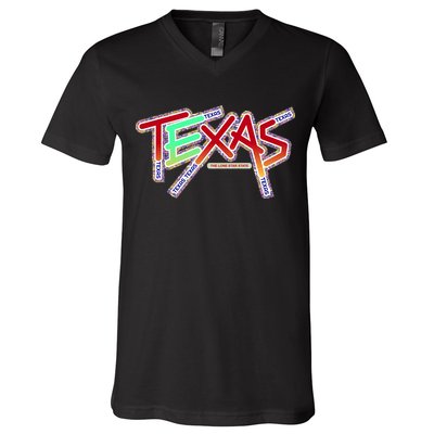 Texas Modern Logo V-Neck T-Shirt