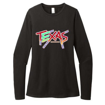 Texas Modern Logo Womens CVC Long Sleeve Shirt