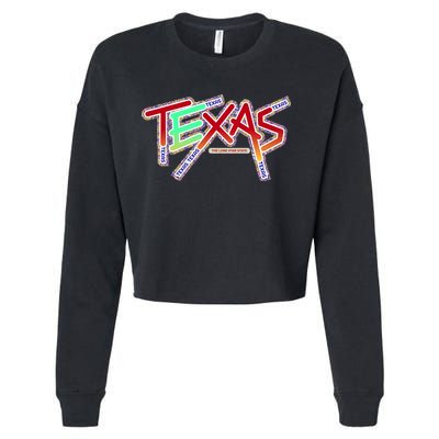Texas Modern Logo Cropped Pullover Crew