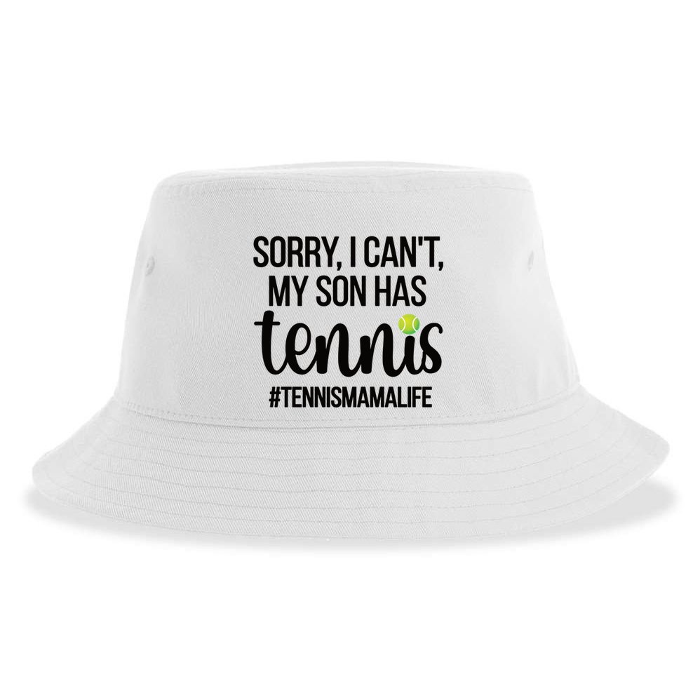 Tennis Mama Life Proud Tennis Mom Tennis Player Mom Gift Sustainable Bucket Hat