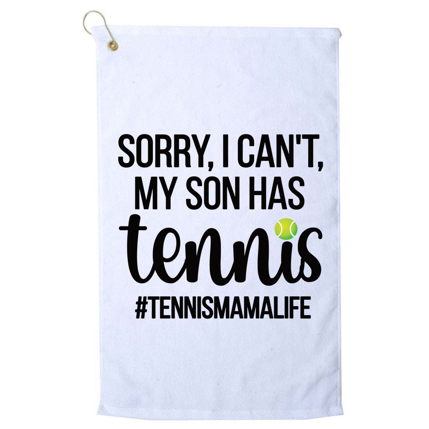 Tennis Mama Life Proud Tennis Mom Tennis Player Mom Gift Golf Towel