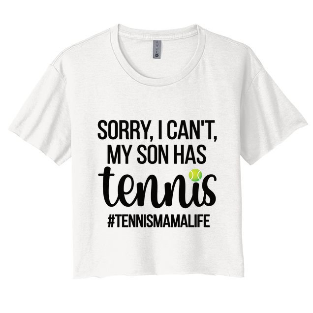 Tennis Mama Life Proud Tennis Mom Tennis Player Mom Gift Crop Top