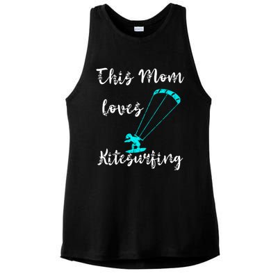 This Mom Loves Kitesurfing Kite Surfing Kiteboard Kitesurfer Meaningful Gift Ladies PosiCharge Tri-Blend Wicking Tank