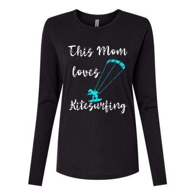 This Mom Loves Kitesurfing Kite Surfing Kiteboard Kitesurfer Meaningful Gift Womens Cotton Relaxed Long Sleeve T-Shirt