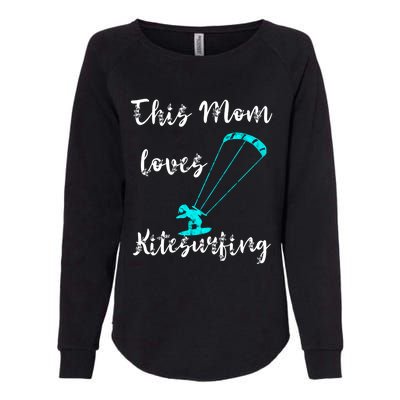 This Mom Loves Kitesurfing Kite Surfing Kiteboard Kitesurfer Meaningful Gift Womens California Wash Sweatshirt