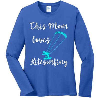 This Mom Loves Kitesurfing Kite Surfing Kiteboard Kitesurfer Meaningful Gift Ladies Long Sleeve Shirt