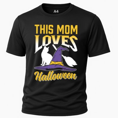 This Mom Loves Halloween Scary Cute Costume Halloween Mother Gift Performance Shirt