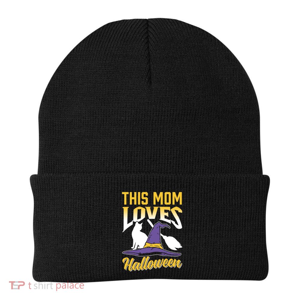 This Mom Loves Halloween Scary Cute Costume Halloween Mother Gift Beanie