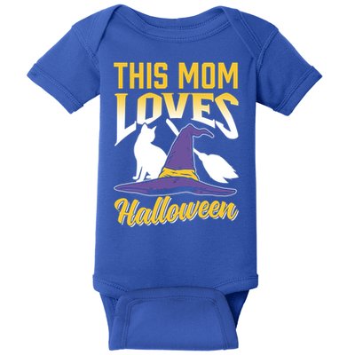 This Mom Loves Halloween Scary Cute Costume Halloween Mother Gift Baby Bodysuit