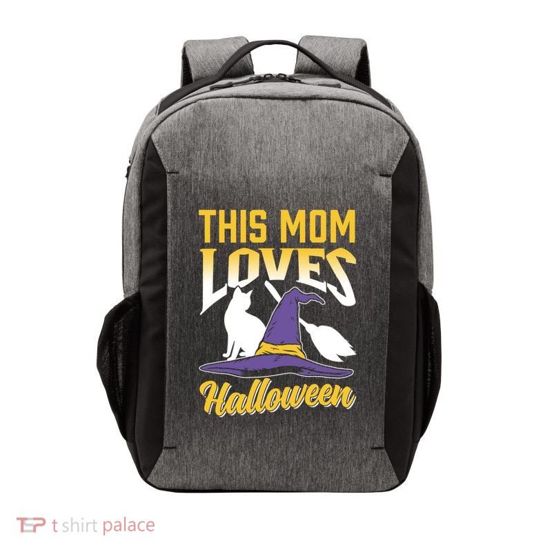 This Mom Loves Halloween Scary Cute Costume Halloween Mother Gift Vector Backpack