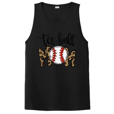 Teeball Mom Leopard Funny Ball Mom Mother's Day PosiCharge Competitor Tank