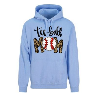 Teeball Mom Leopard Funny Ball Mom Mother's Day Unisex Surf Hoodie