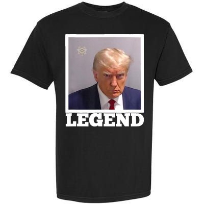 TRUMP MUGSHOT LEGEND President Trump 2024 Fulton Garment-Dyed Heavyweight T-Shirt