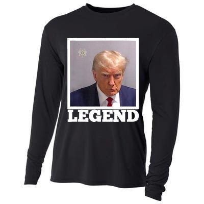 TRUMP MUGSHOT LEGEND President Trump 2024 Fulton Cooling Performance Long Sleeve Crew