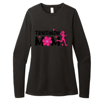 Triathlon Mom Like A Normal Mom Just Way More Awesome Sport Gift Womens CVC Long Sleeve Shirt