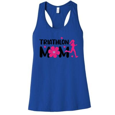 Triathlon Mom Like A Normal Mom Just Way More Awesome Sport Gift Women's Racerback Tank