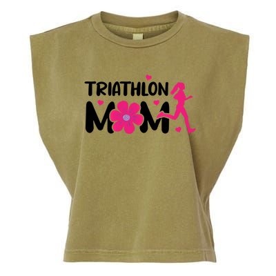 Triathlon Mom Like A Normal Mom Just Way More Awesome Sport Gift Garment-Dyed Women's Muscle Tee